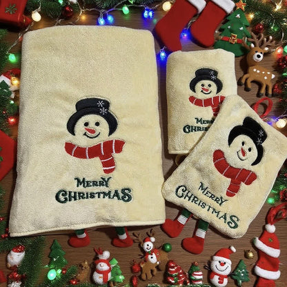 Brighthowl Christmas Holiday Gift Towels with Dangling Legs