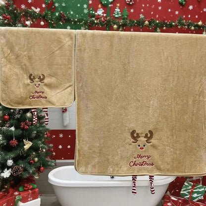 Brighthowl Christmas Holiday Gift Towels with Dangling Legs