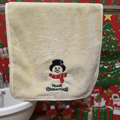 Brighthowl Christmas Holiday Gift Towels with Dangling Legs