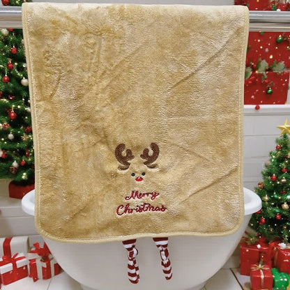 Brighthowl Christmas Holiday Gift Towels with Dangling Legs