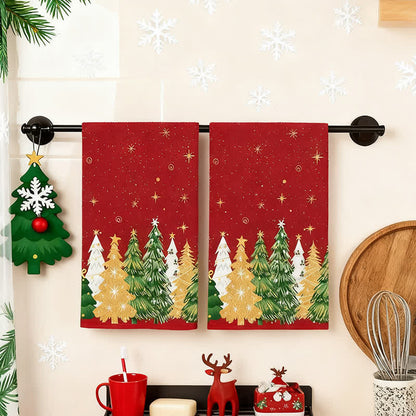Brighthowl Christmas Tree Absorbent Multi-use Towel