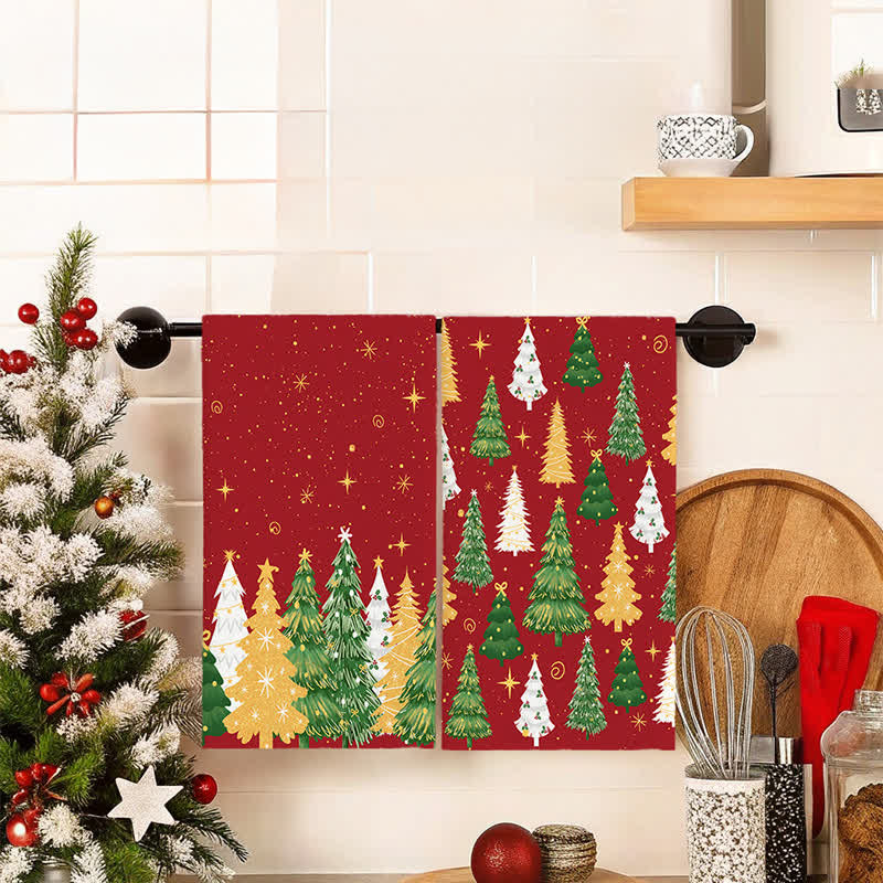 Brighthowl Christmas Tree Absorbent Multi-use Towel