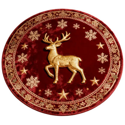 Brighthowl Christmas Reindeer 3d Effect Rug