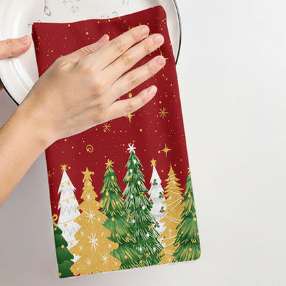 Brighthowl Christmas Tree Absorbent Multi-use Towel