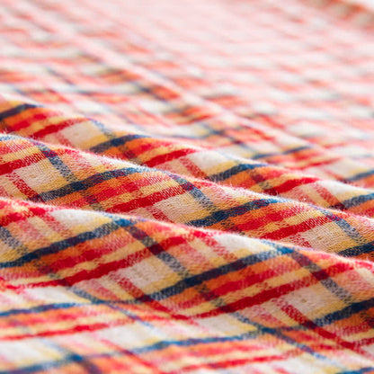 Brighthowl Cozy Plaid 100% Cotton Duvet Cover Set (3PCS)