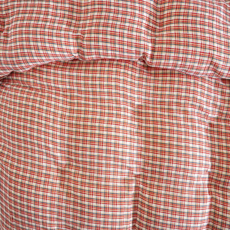 Brighthowl Cozy Plaid 100% Cotton Duvet Cover Set (3PCS)