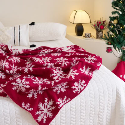 Brighthowl Christmas Inspired Knitted Throw Blanket
