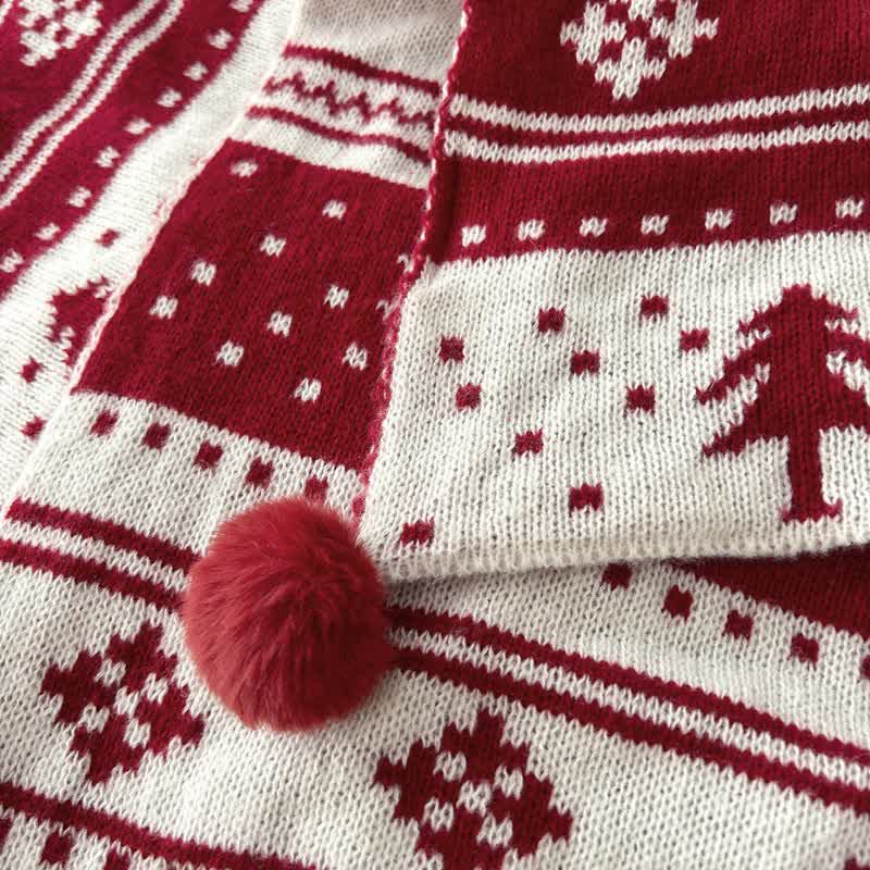 Brighthowl Christmas Inspired Knitted Throw Blanket