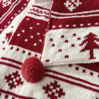 Brighthowl Christmas Inspired Knitted Throw Blanket