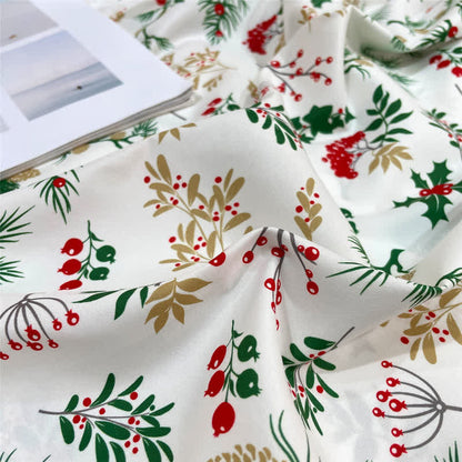 Brighthowl Christmas Festive Botanical Sheet Set
