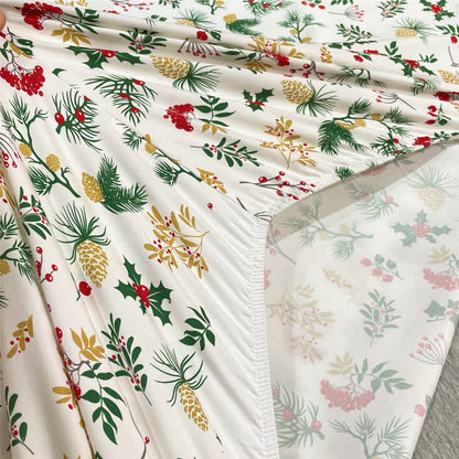 Brighthowl Christmas Festive Botanical Sheet Set