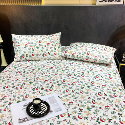 Brighthowl Christmas Festive Botanical Sheet Set