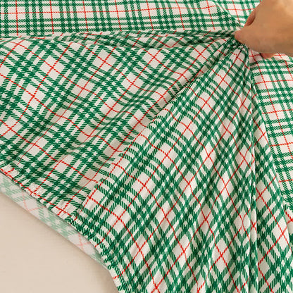 Brighthowl Classic Christmas Gingham Sheet Set