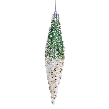 Brighthowl Gradient Glitter Christmas Tree Ornament Set