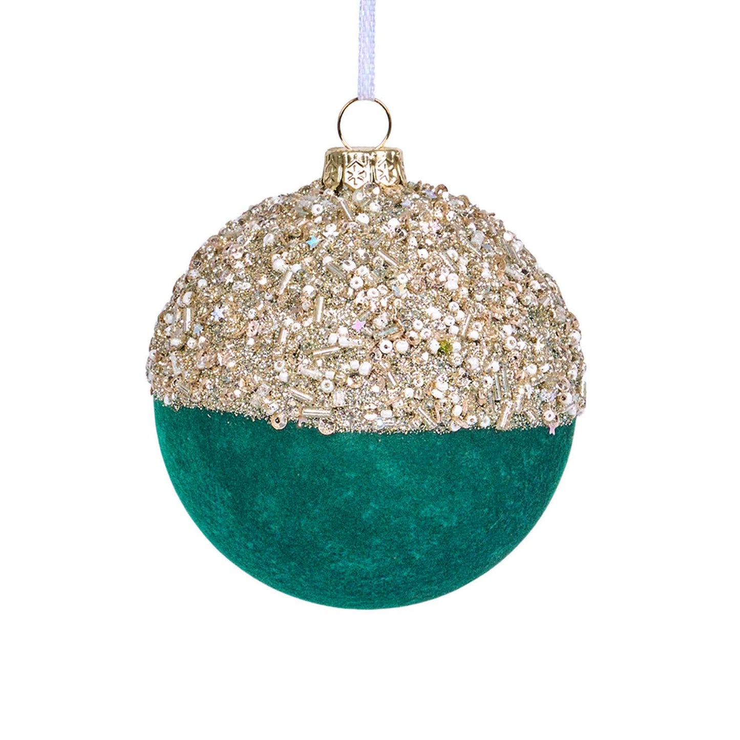 Brighthowl Christmas Velvet Balls With Glitter Accents