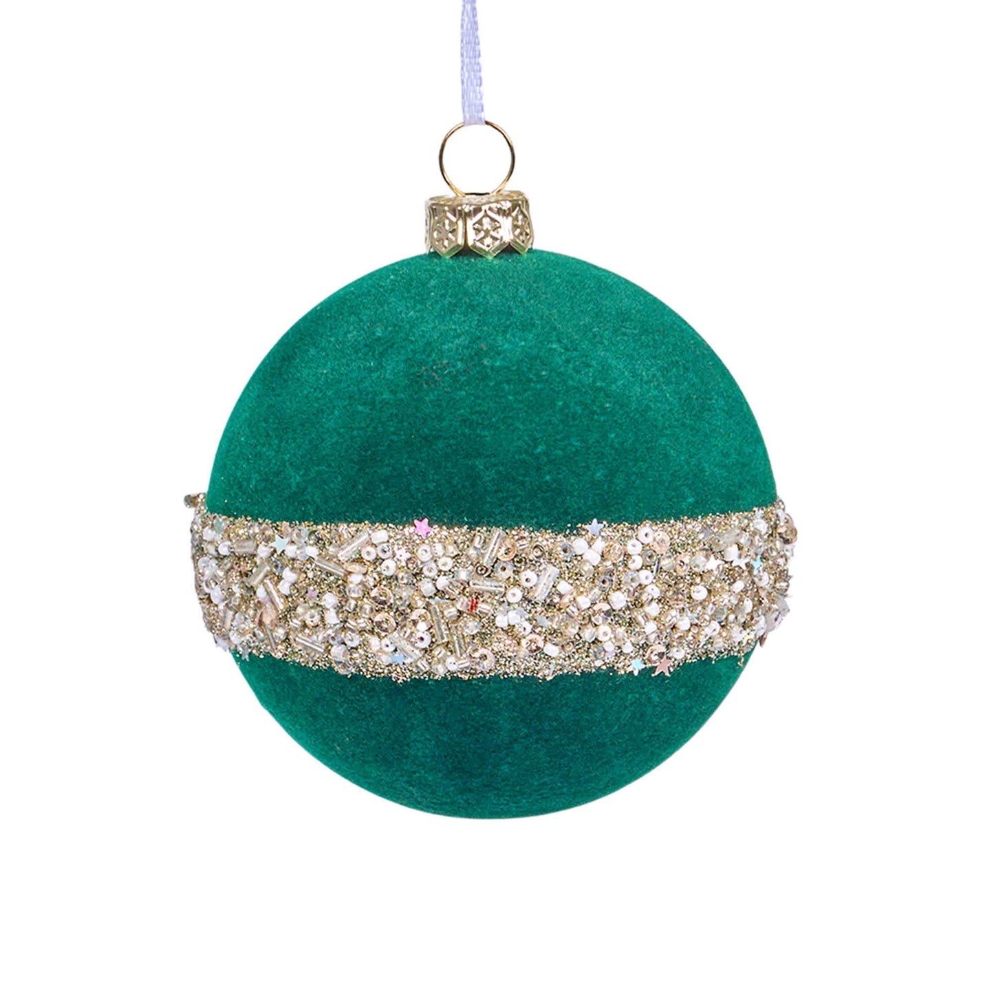 Brighthowl Christmas Velvet Balls With Glitter Accents