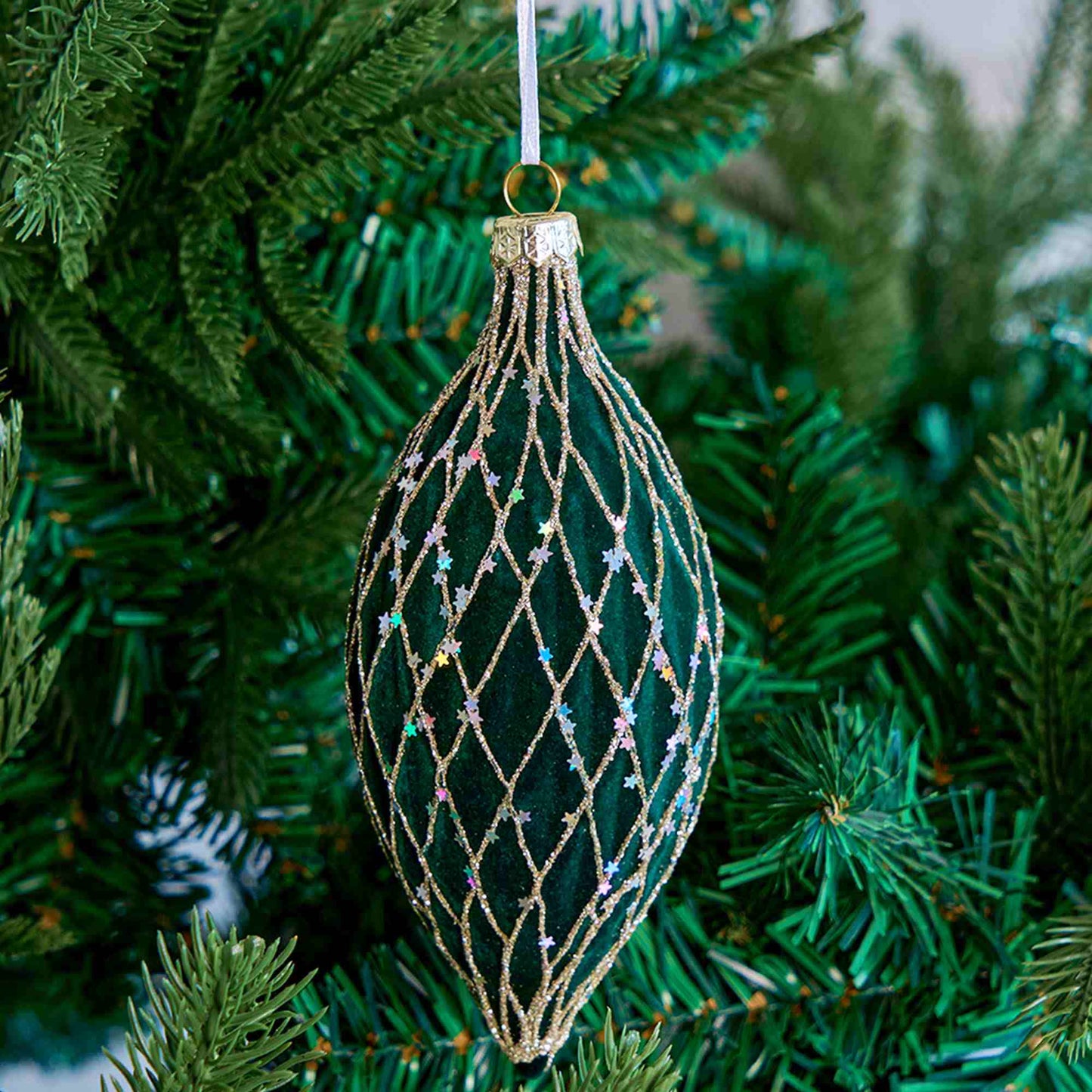 Brighthowl Christmas Velvet Balls With Glitter Accents