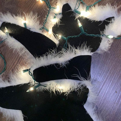 Brighthowl Aunt Bethany's Fried Cat Decorative Fur Trimmed Rug