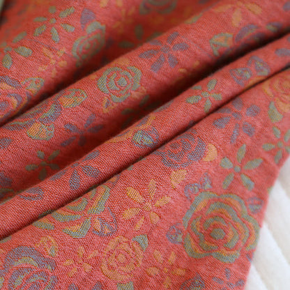 Brighthowl Rose Flower Cotton Lapel Nightwear Set