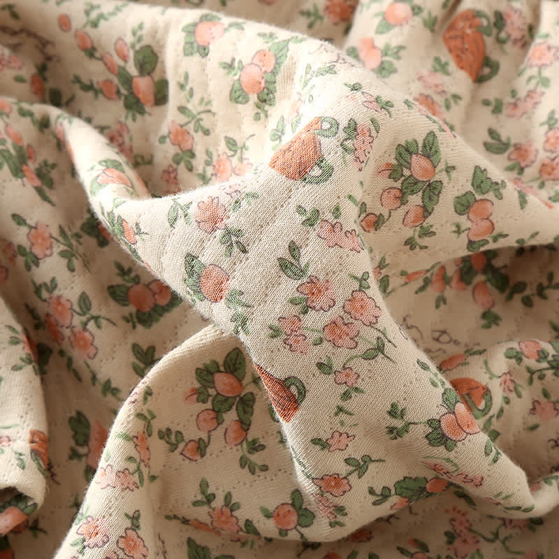 Brighthowl Vintage Rose Garden Cotton Loungewear Set