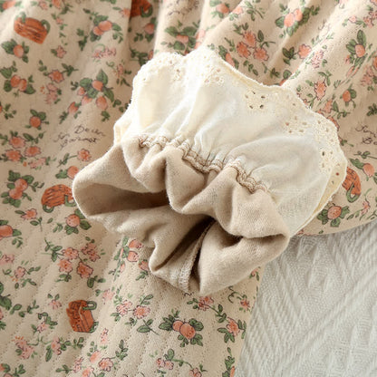 Brighthowl Vintage Rose Garden Cotton Loungewear Set