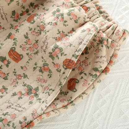 Brighthowl Vintage Rose Garden Cotton Loungewear Set