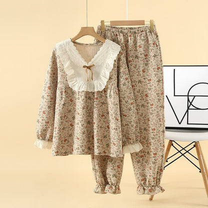 Brighthowl Vintage Rose Garden Cotton Loungewear Set