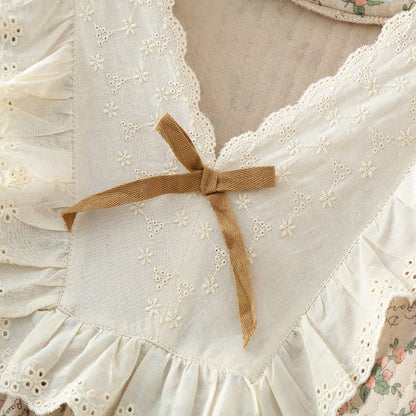 Brighthowl Vintage Rose Garden Cotton Loungewear Set