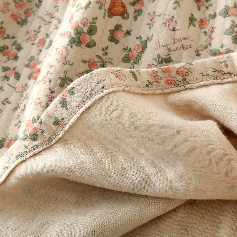 Brighthowl Vintage Rose Garden Cotton Loungewear Set