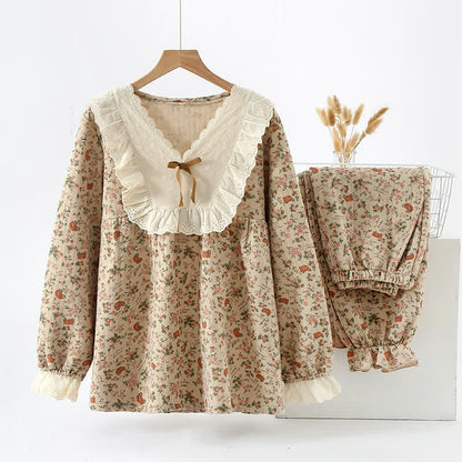 Brighthowl Vintage Rose Garden Cotton Loungewear Set