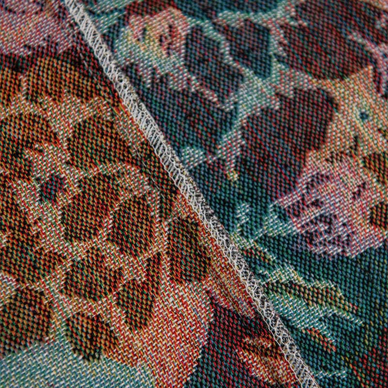 Brighthowl Countryside Rose Print Tassel Sofa Protector