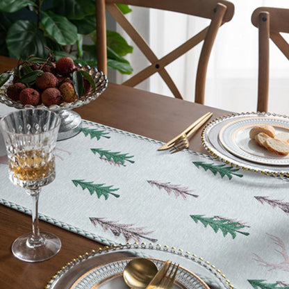 Brighthowl Christmas Tree Table Runner with Tassel