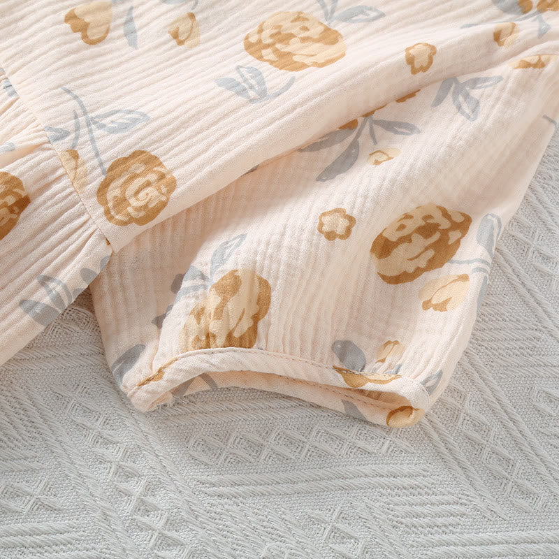 Brighthowl Rustic Rose Cotton Gauze Pajama Set