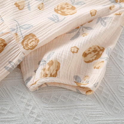 Brighthowl Rustic Rose Cotton Gauze Pajama Set