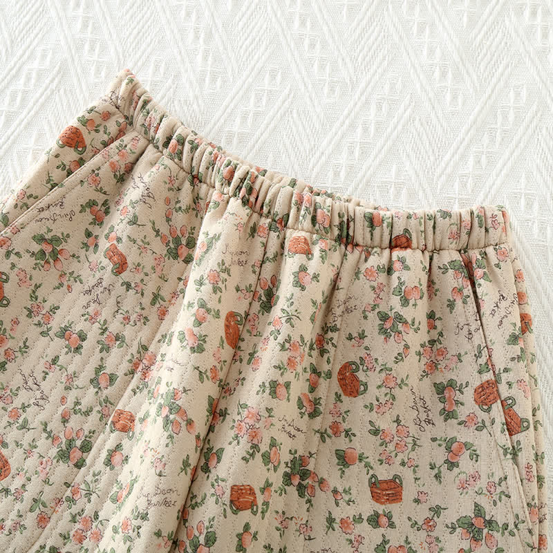 Brighthowl Vintage Rose Garden Cotton Loungewear Set