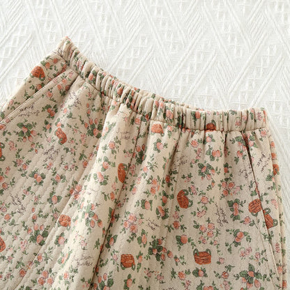 Brighthowl Vintage Rose Garden Cotton Loungewear Set