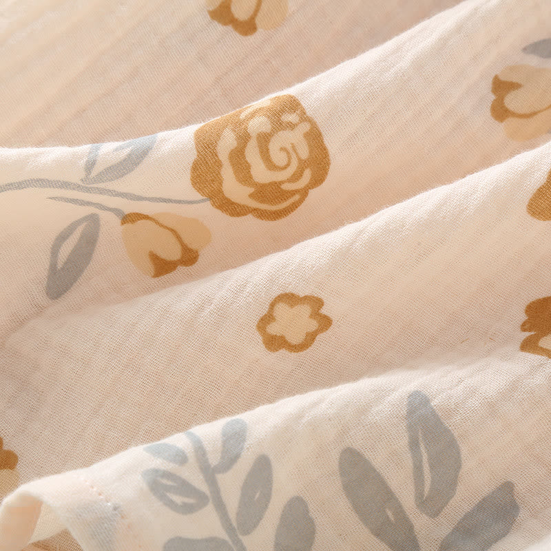 Brighthowl Rustic Rose Cotton Gauze Pajama Set